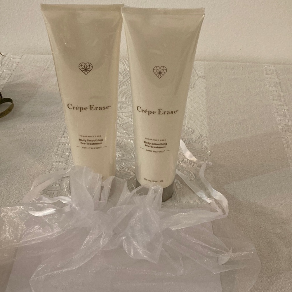 Crepe Erase. Body Smoothing pre-treatment 10 ounces.  2 tubes. Sealed.